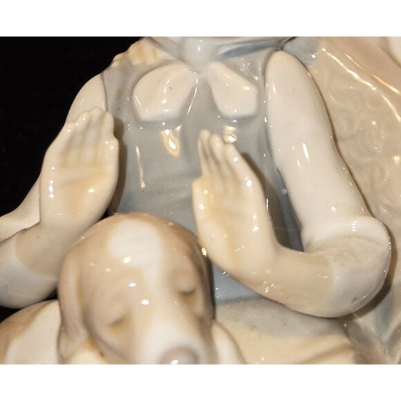 LLADRO "Friendship" 1230 Girl Boy With Puppy Porcelain- Lovely Condition, Mint - Picture 6 of 10